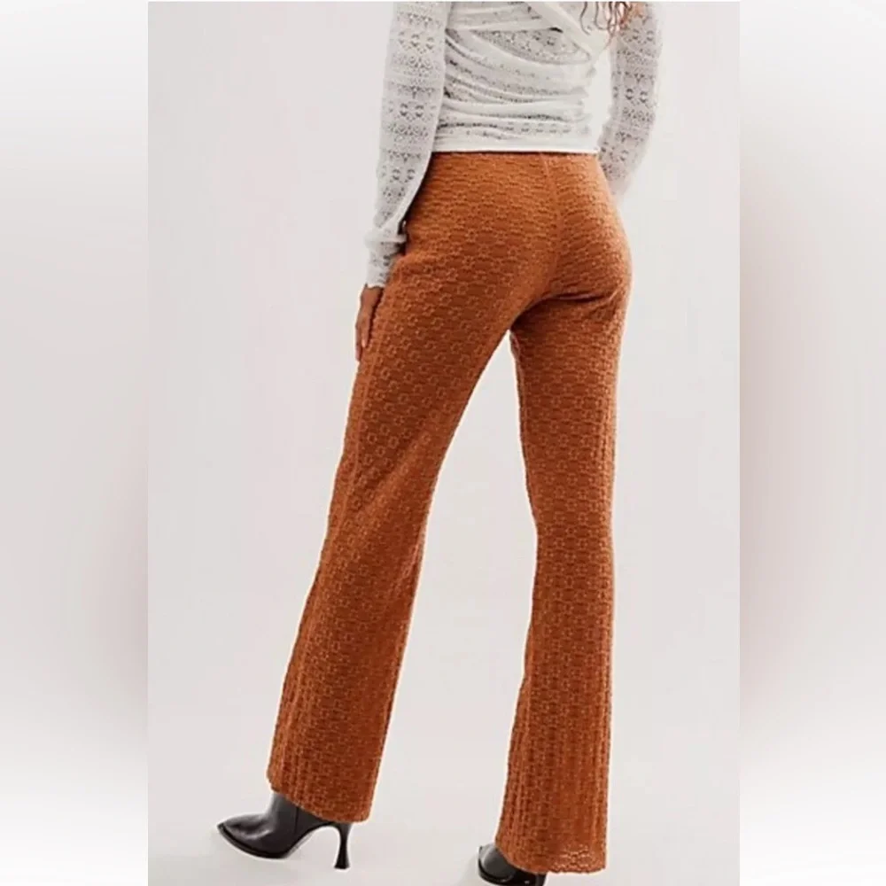 Free People FP One Ona Lace Flare Pants - Picture 3 of 4